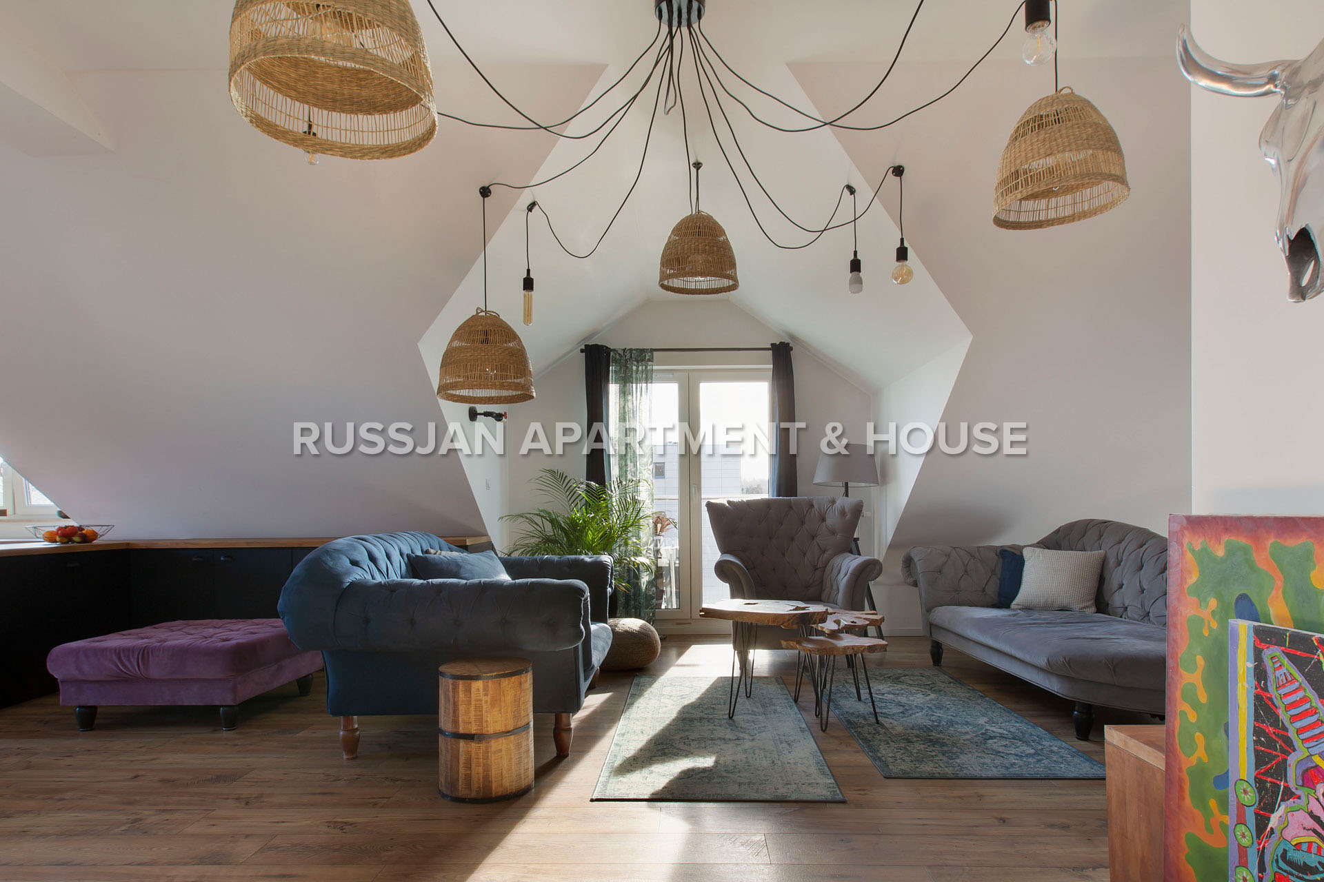 Apartament Gdynia Orłowo - Artystycznie urządzony apartament w zielonej części Orłowa - Russjan